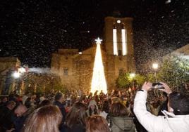Árbol de Navidad en la Plaza de España.