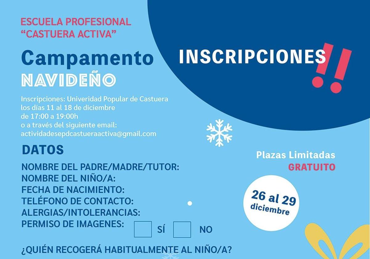 El ayuntamiento organiza un campamento de Navidad