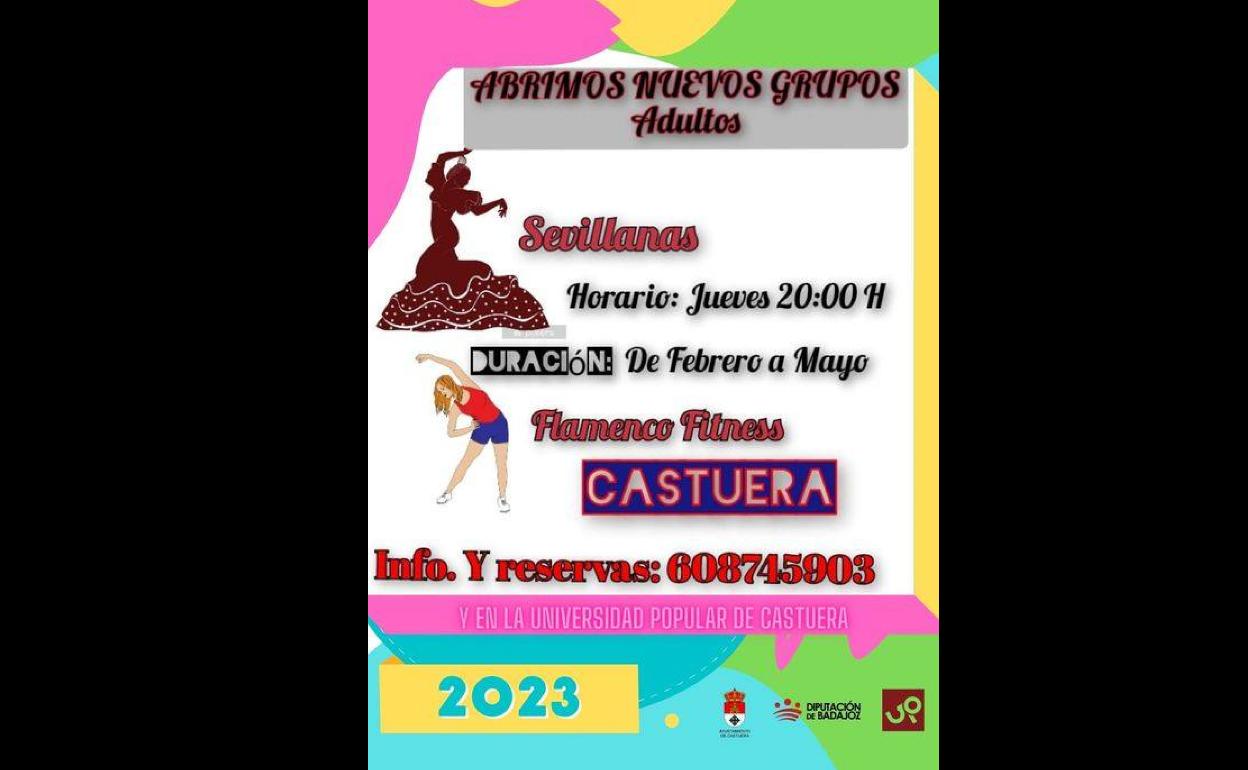 La Universidad Popular abre el plazo de inscripción para los cursos de Sevillanas y Flamenco Fitness