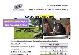 Curso de 'Bienestar animal para trasportistas y ganaderos'