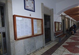 Tablón de anuncios del ayuntamiento.