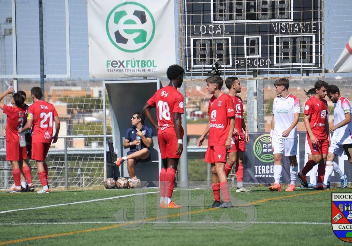 Imagen del partido jugado en Cáceres.