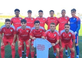 Once inicial del CD Castuera en Llerena.