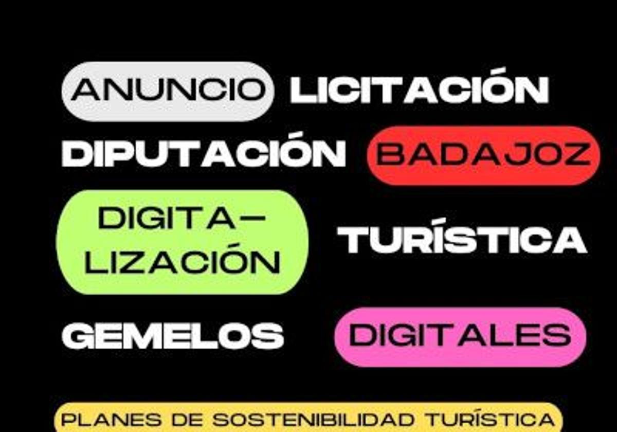 La Diputación de Badajoz licita gemelos digitales para uso turístico y actuaciones de digitalización turística