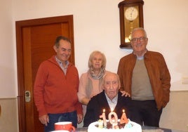 El abuelo de Castuera cumple 104 años.