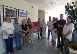Presentación de las obra de la pasada edición en el centro ocupacional de Adiser en Castuera.