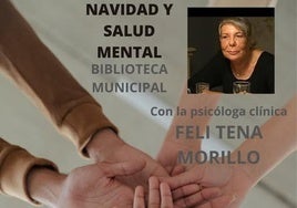 Tertulia con la psicóloga Feli Tena en la Biblioteca Municipal el martes 17 de diciembre