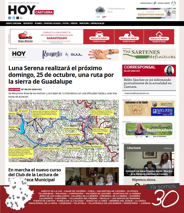 HOY Castuera renueva su web