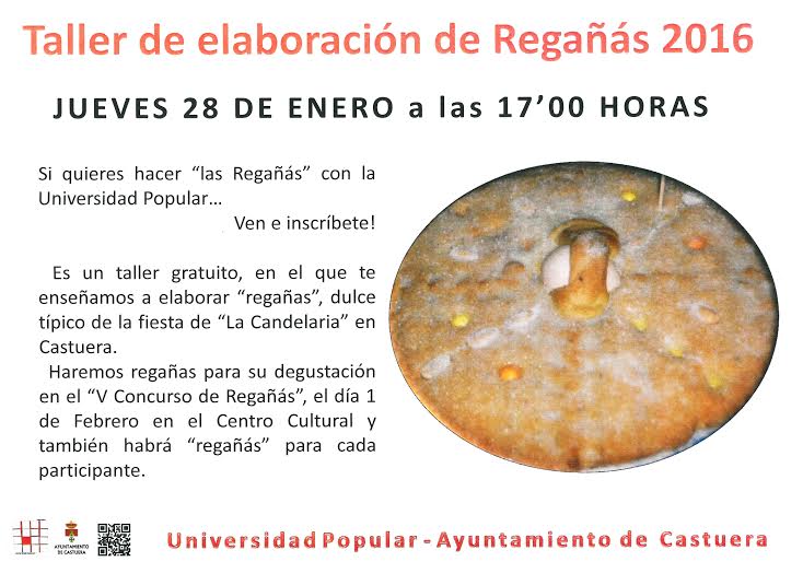 La Universidad Popular organiza un taller de elaboración de regañás