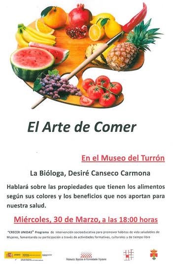El Museo del Turrón acoge la charla “El arte de comer” sobre las propiedades de los alimentos naturales según su color