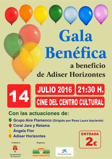 Castuera acoge este jueves 14 de julio una gala benéfica a favor de la Asociación Adiser-Horizontes