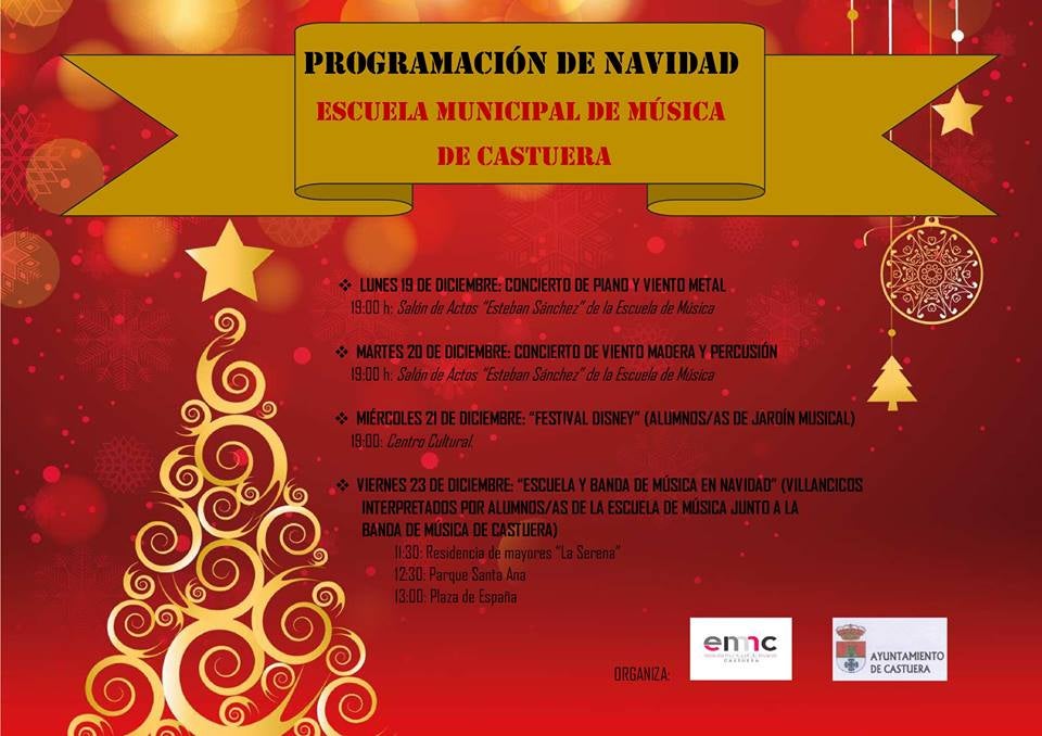 La Escuela y la Banda Municipal de Música comienzan las audiciones de Navidad