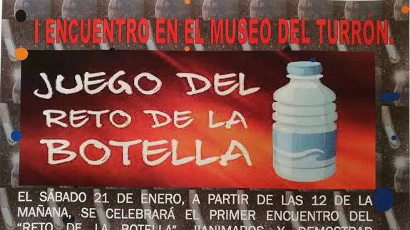 El juego de moda de la botella de agua llega al Museo del Turrón para atraer al público más joven