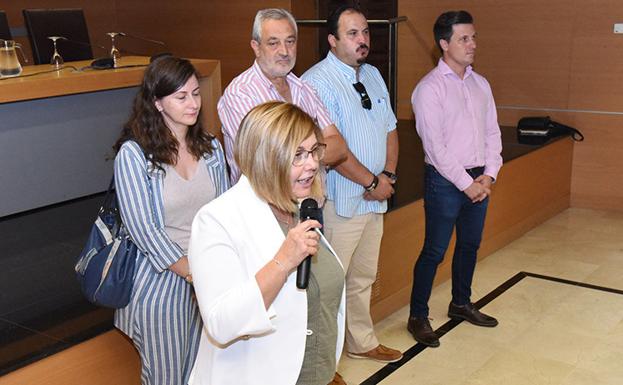 La presidenta se dirige a los empresarios de la construcción.