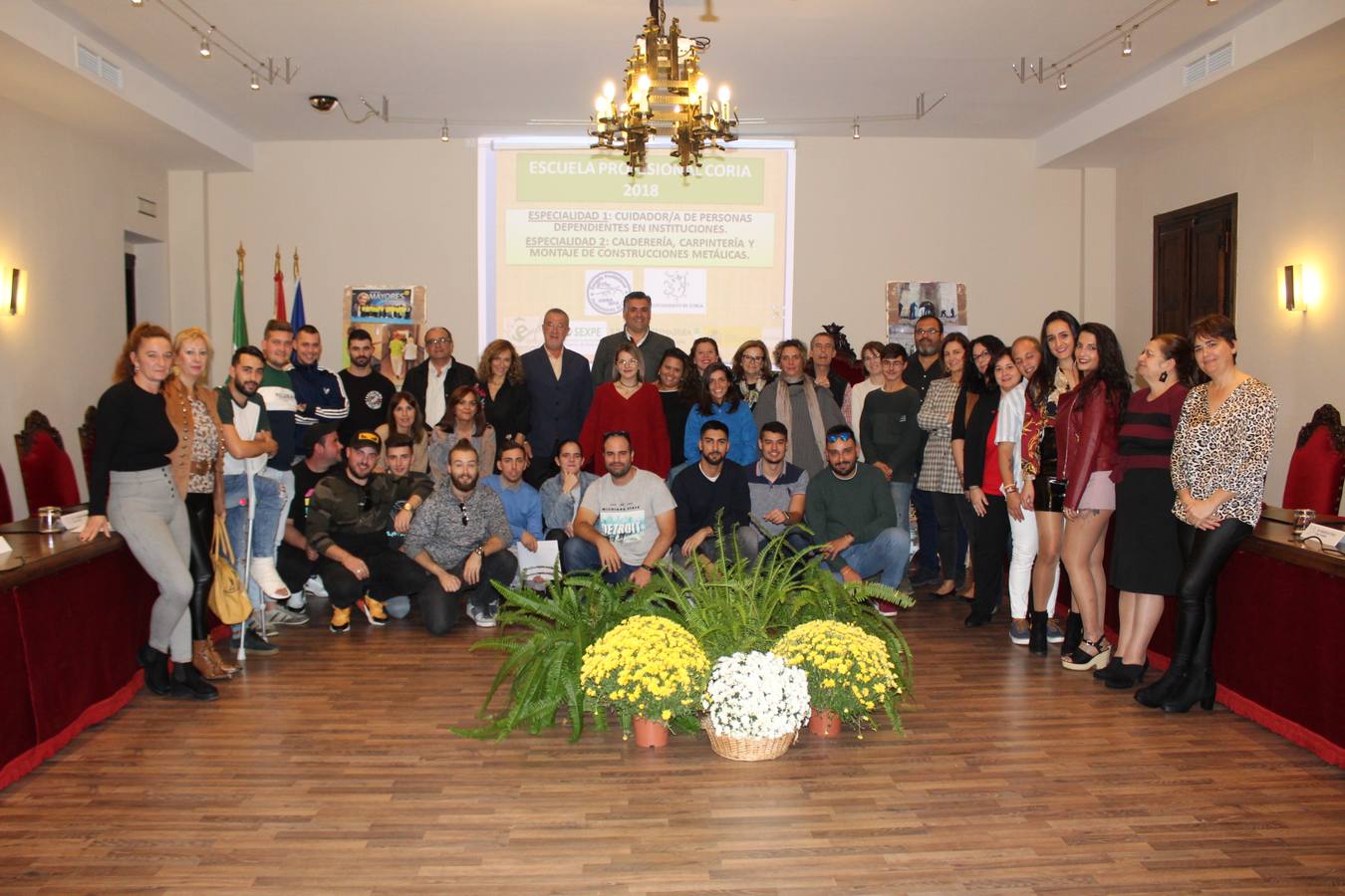 Asistentes a la clausura de los cursos
