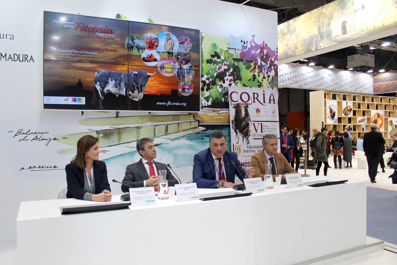 Durante la presentación de FitCoria en Fitur