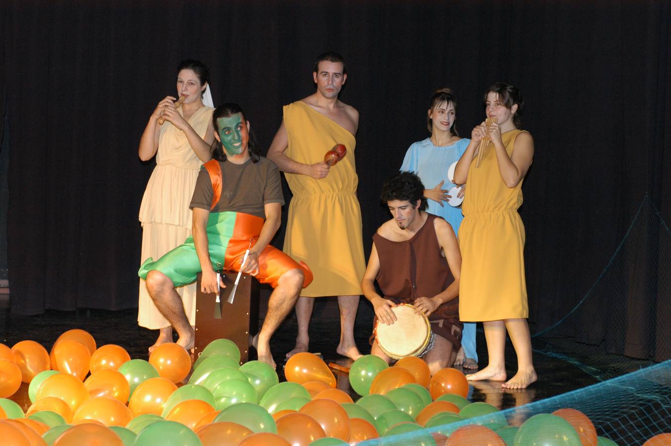 Representando una obra de teatro