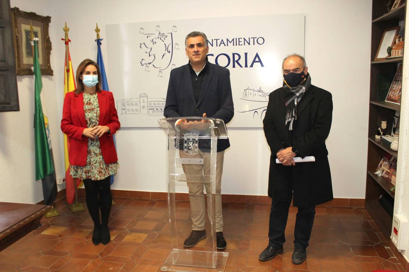 José Manuel García Ballestero haciendo las declaraciones