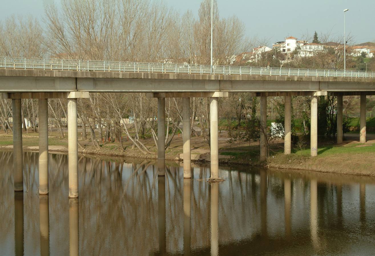 Río Alagón a su paso por Coria