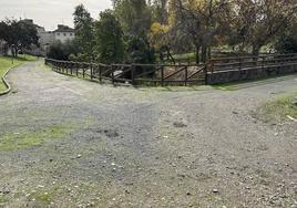 Estado actual de los viales interiores del parque de Cadenetas.