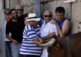 Chilo Judas durante una corrida en Coria