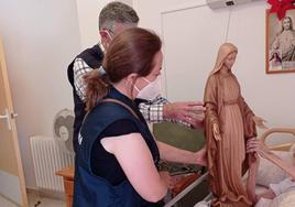 Virgen en la parroquia San Andrés Apóstol.