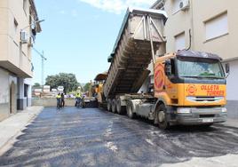 Asfaltado de calles.