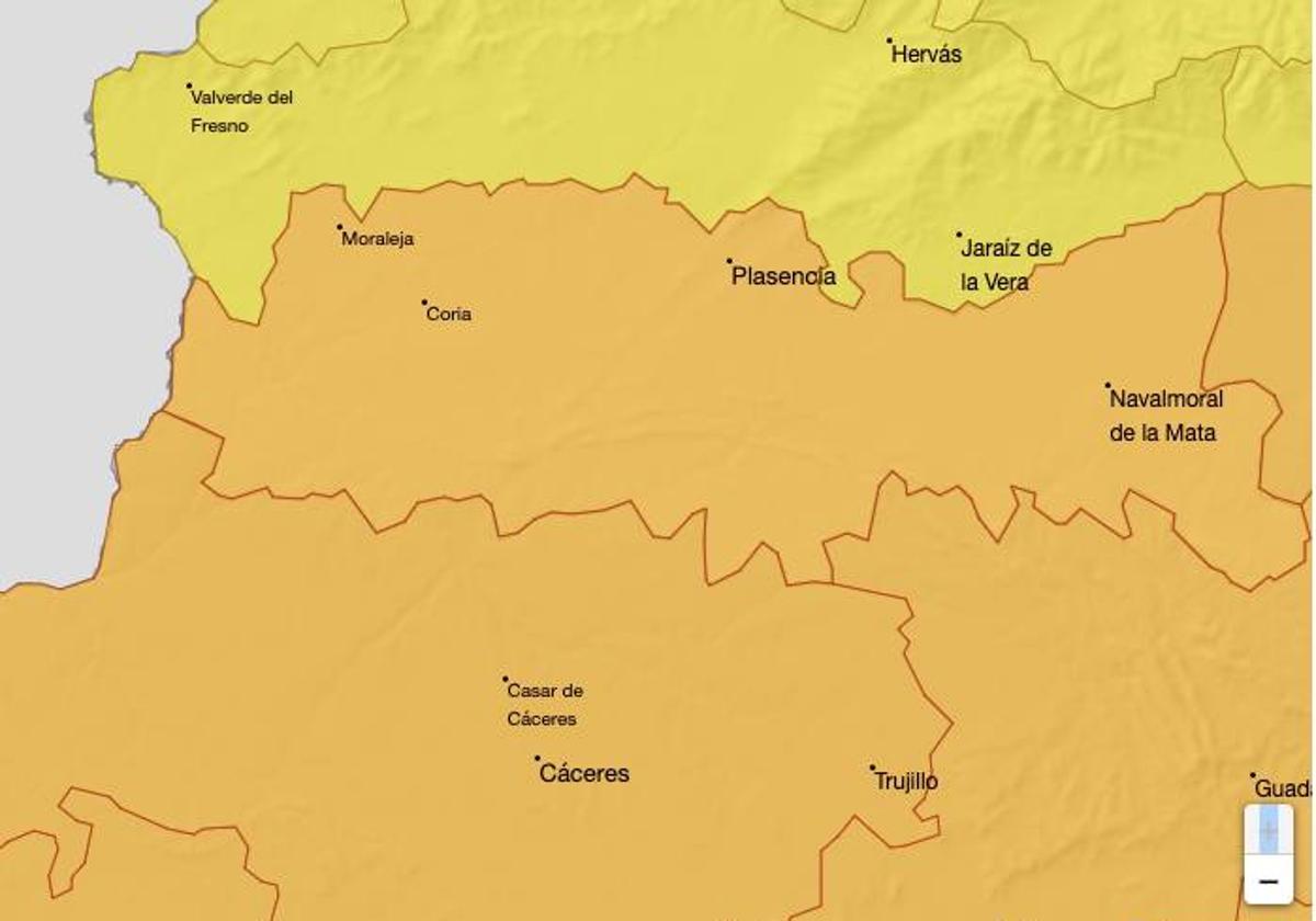 Mapa de la ola de calor.