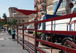 Verjas de segurida para San Jaun en Coria.