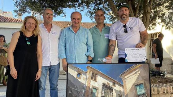 El malagueño, Cristóbal León se alza con el primer premio del XI Concurso de Dibujo y Pintura al aire libre «Bufón Calabacillas»
