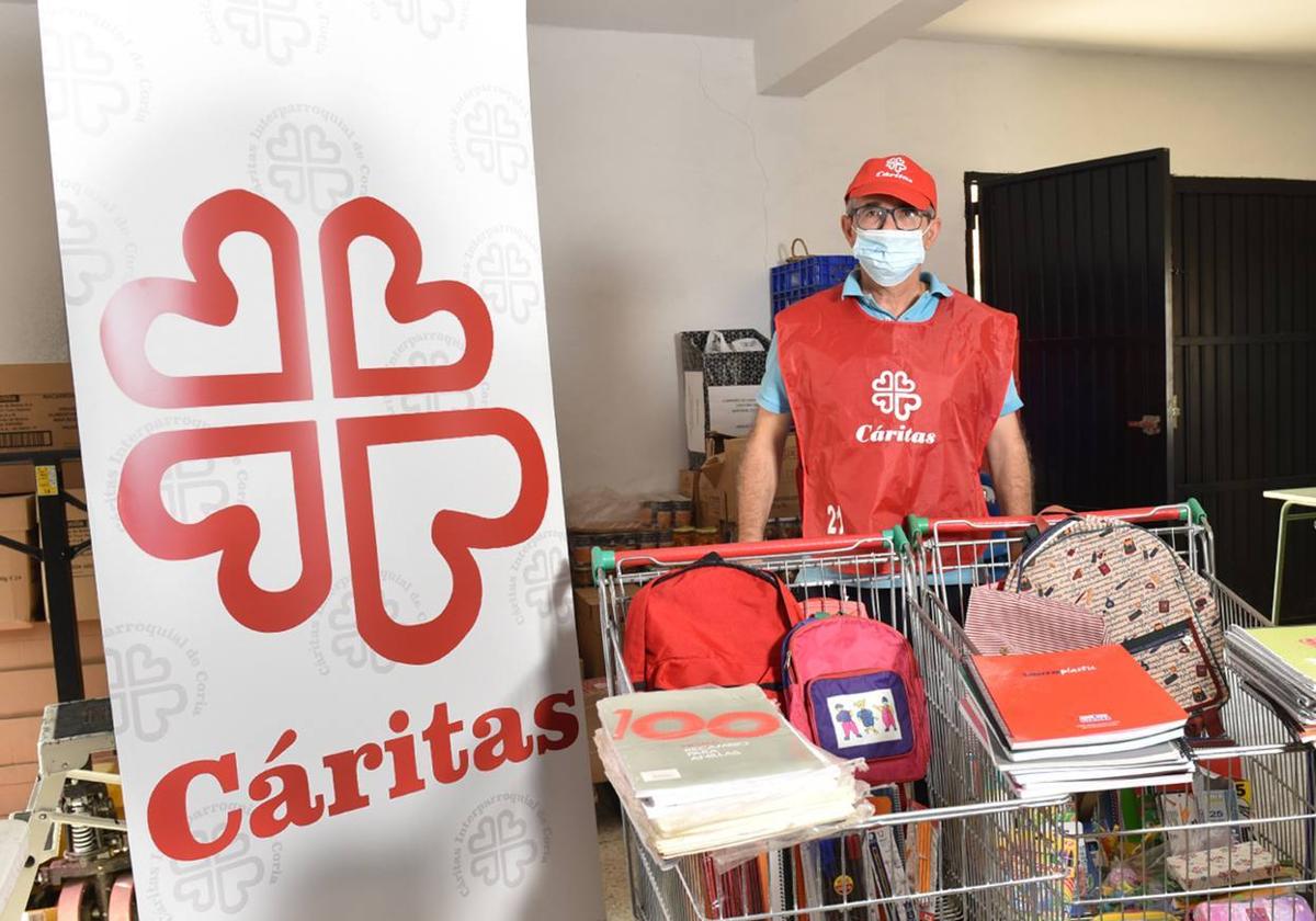 Cáritas Interparroquial de Coria recoge material escolar hasta el 15 de septiembre