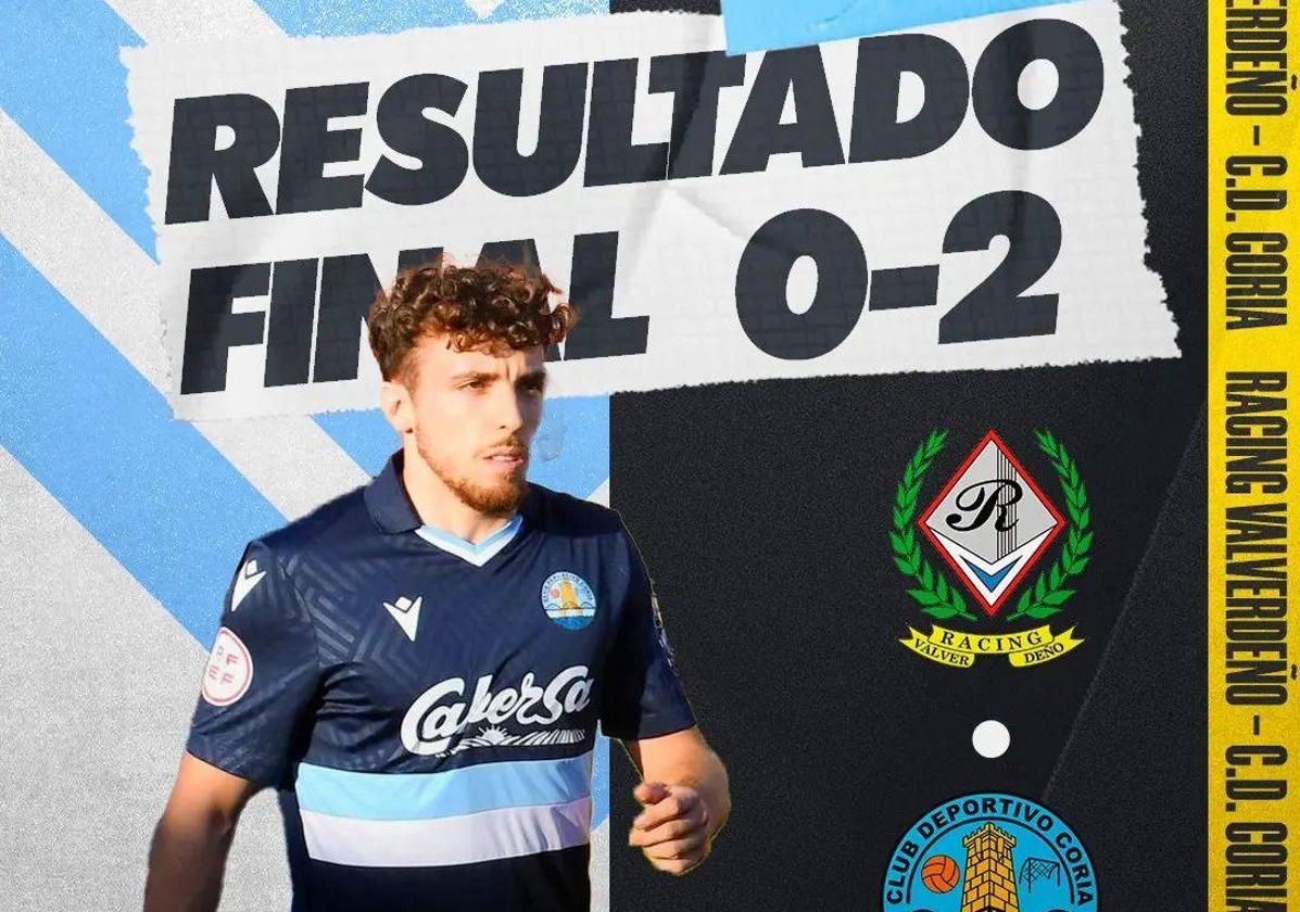 Uno de los goles del C.D. Coria.