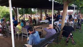 Visita a los ancianos de Coria.