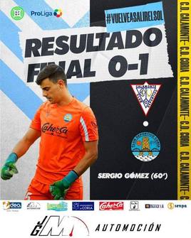 Resultado del partido.