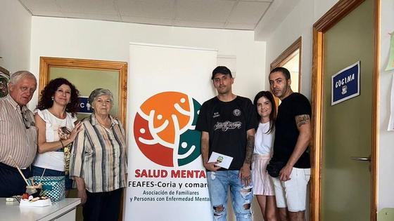 Jorge La Pampara dona 710 euros a Feafes Coria
