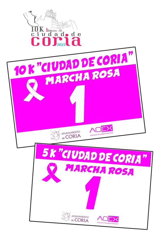 La I carrera nocturna 10K y 5K «Ciudad de Coria» apoyará en la visibilidad del Día Internacional del Cáncer de Mama