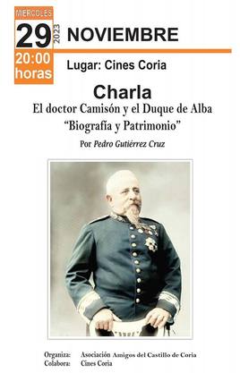 Cartel de la charla.