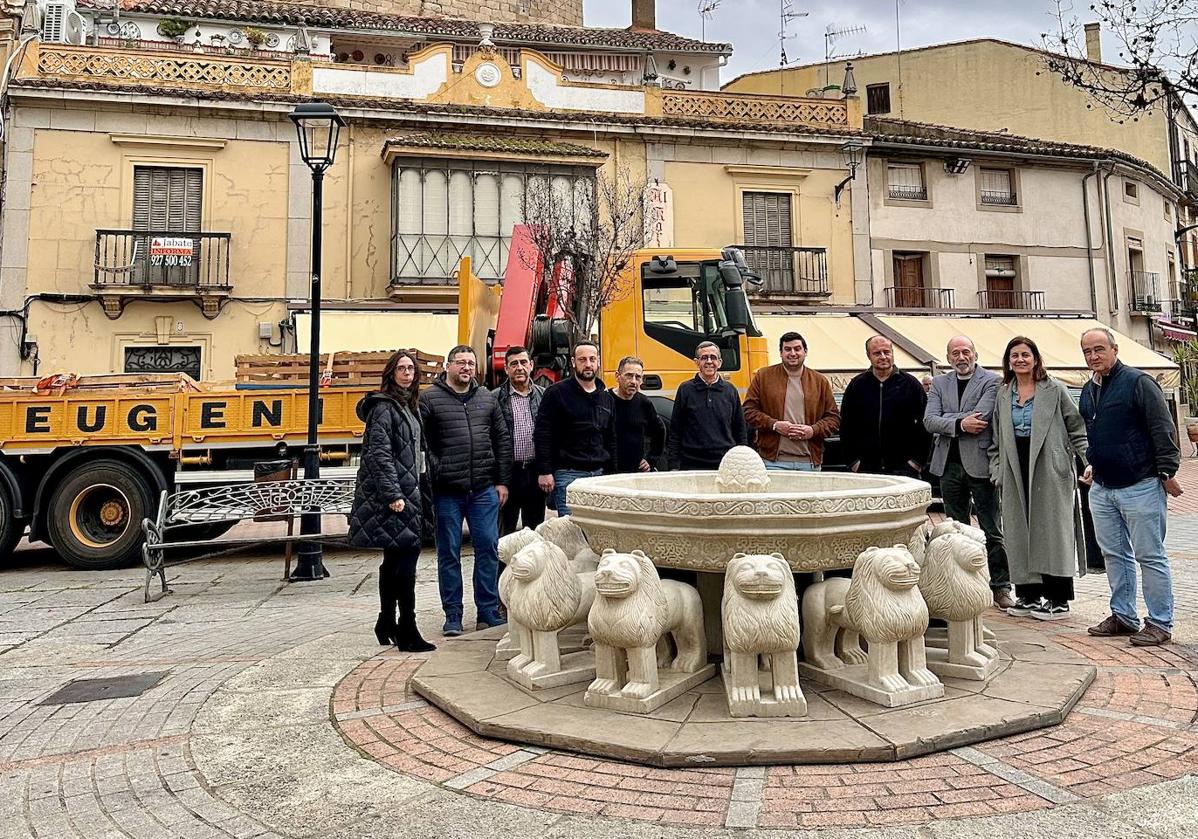 Fuente de Juego de Tronos en Coria.