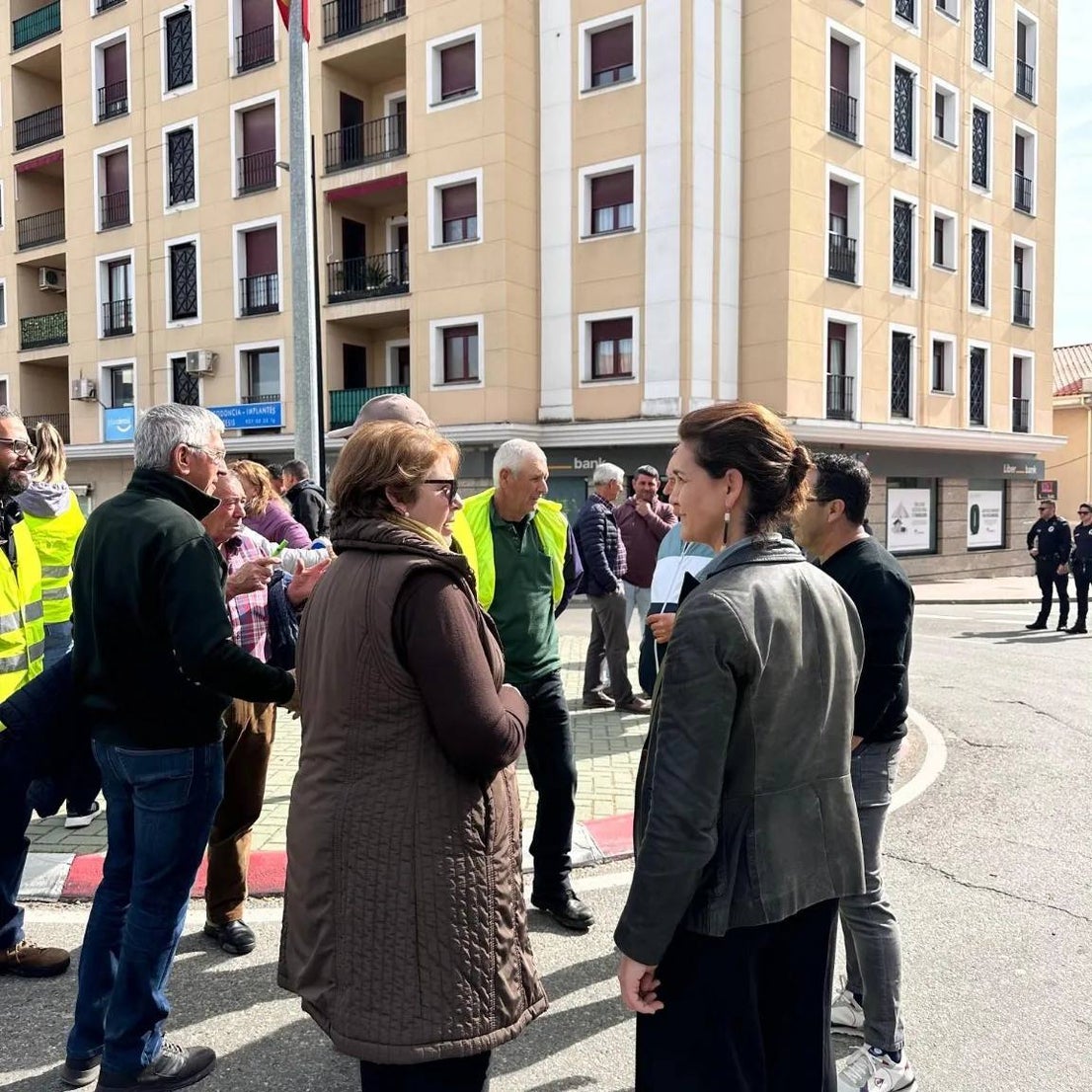 Agricultores de Coria se manifiestan en el casco urbano de la ciudad