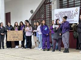 Concentración del IES Alagón.