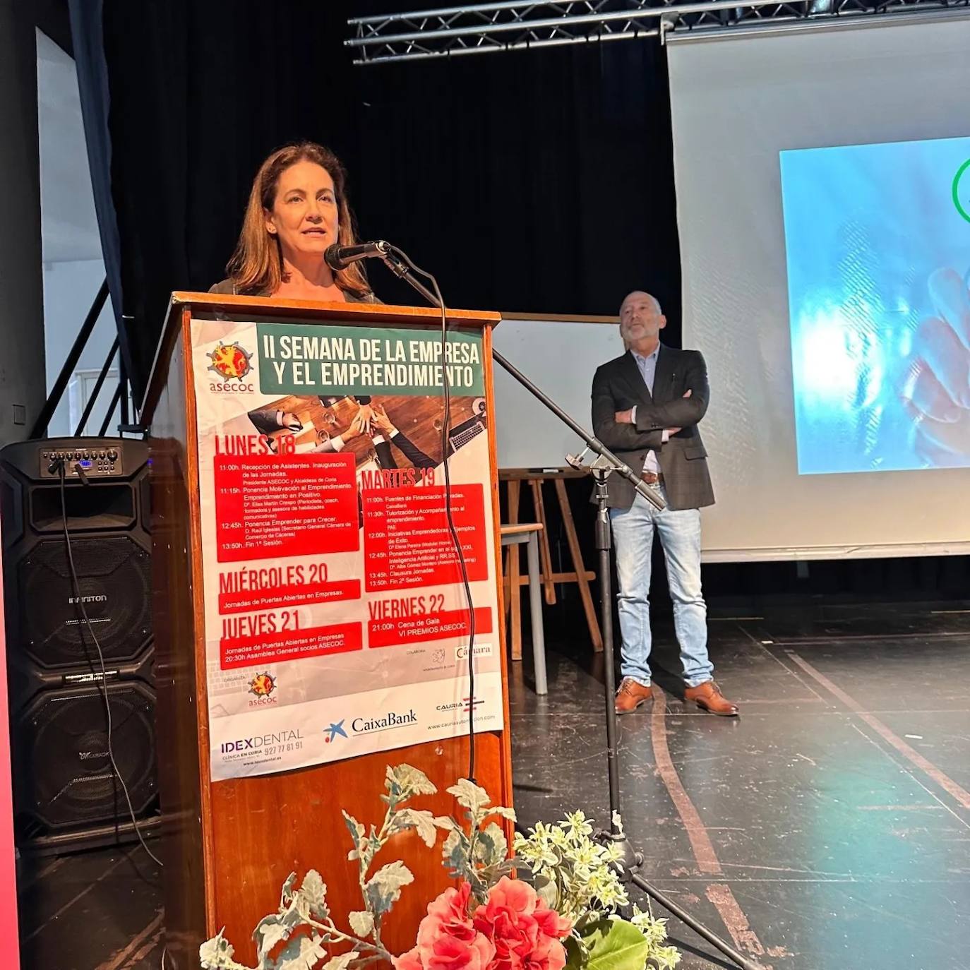 Almudena Domingo en la presentación.