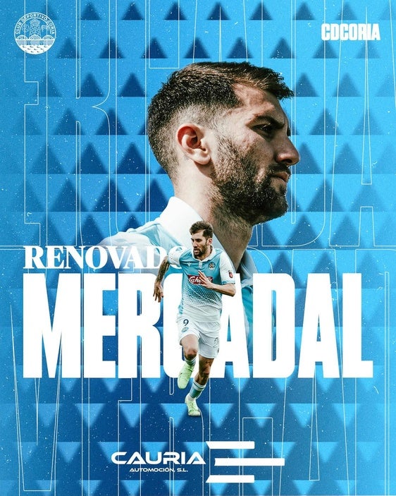 Adriá Mercadal Renueva con el CD Coria