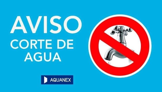 Corte de agua en Plaza Iberoamérica de Coria