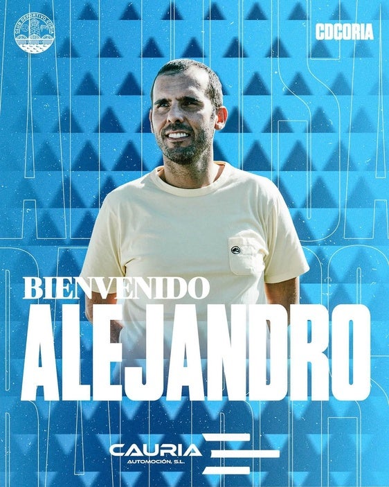 Alejandro Acero regresa al Club Deportivo Coria como segundo entrenador