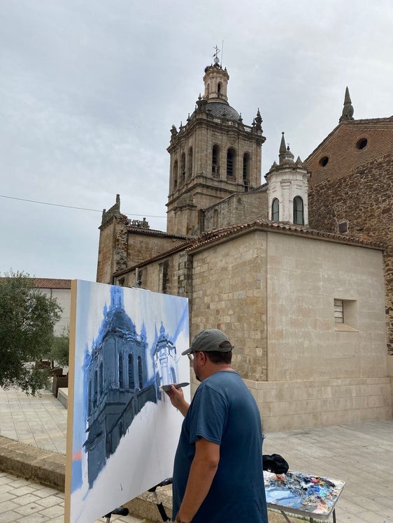 Coria ha vivido un fin de semana de pintura, deporte y astronomía