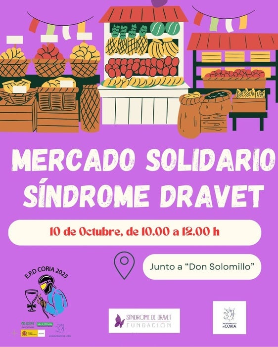 Los alumnos de la Escuela Profesional Dual «Coria 2023» organizan venta solidaria en el mercadillo semanal