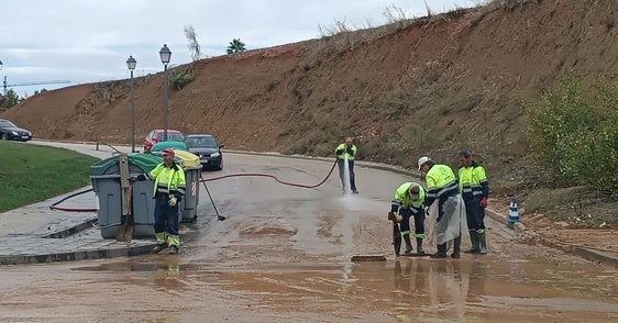 La borrasca Berenice deja estragos en la Ciudad de Coria