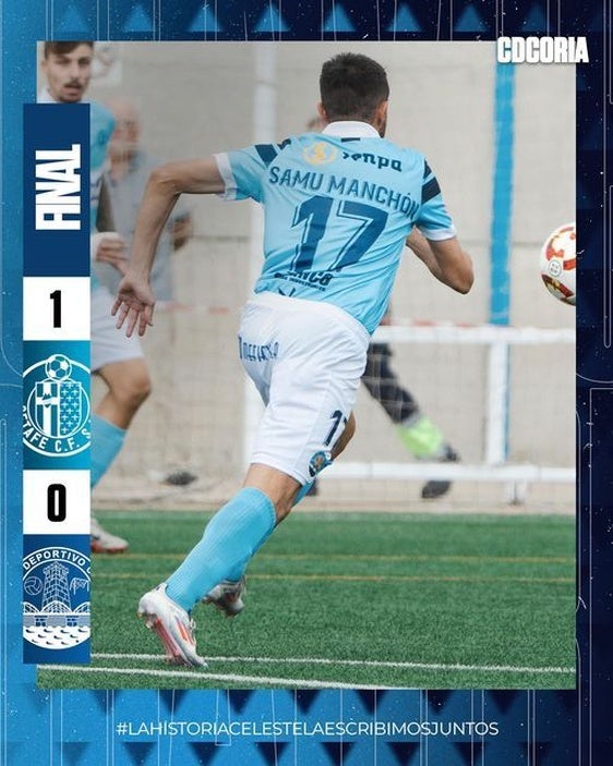 El Coria cae ante el Getafe CF en un ajustado partido (1-0)
