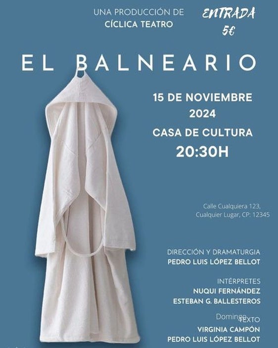 Fin de semana de teatro en Coria con las obras El Balneario y Anasté