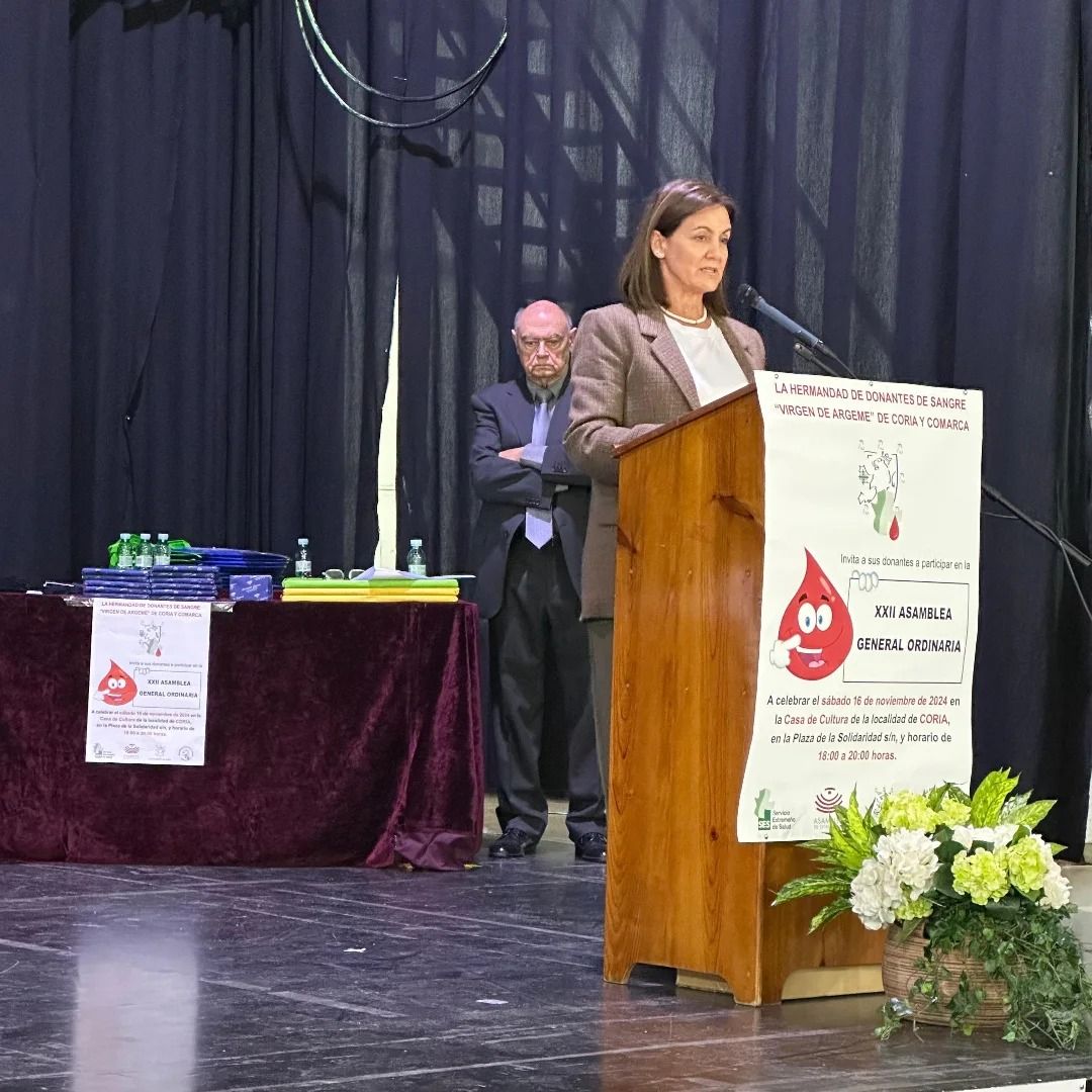 Coria celebra la XXII Asamblea General de la Hermandad de Donantes de Sangre
